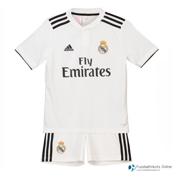 Real Madrid Trikot Heim Kinder 2018-19 Weiß Fussballtrikots Günstig